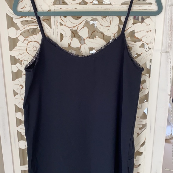 Navy Blue Mango Slip Dress with Pockets - Picture 5 of 5